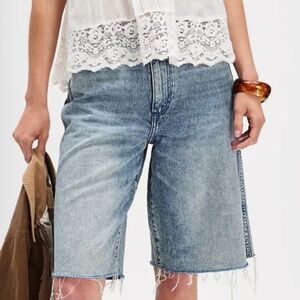 Free People Light Blue Denim Cutoff Shorts